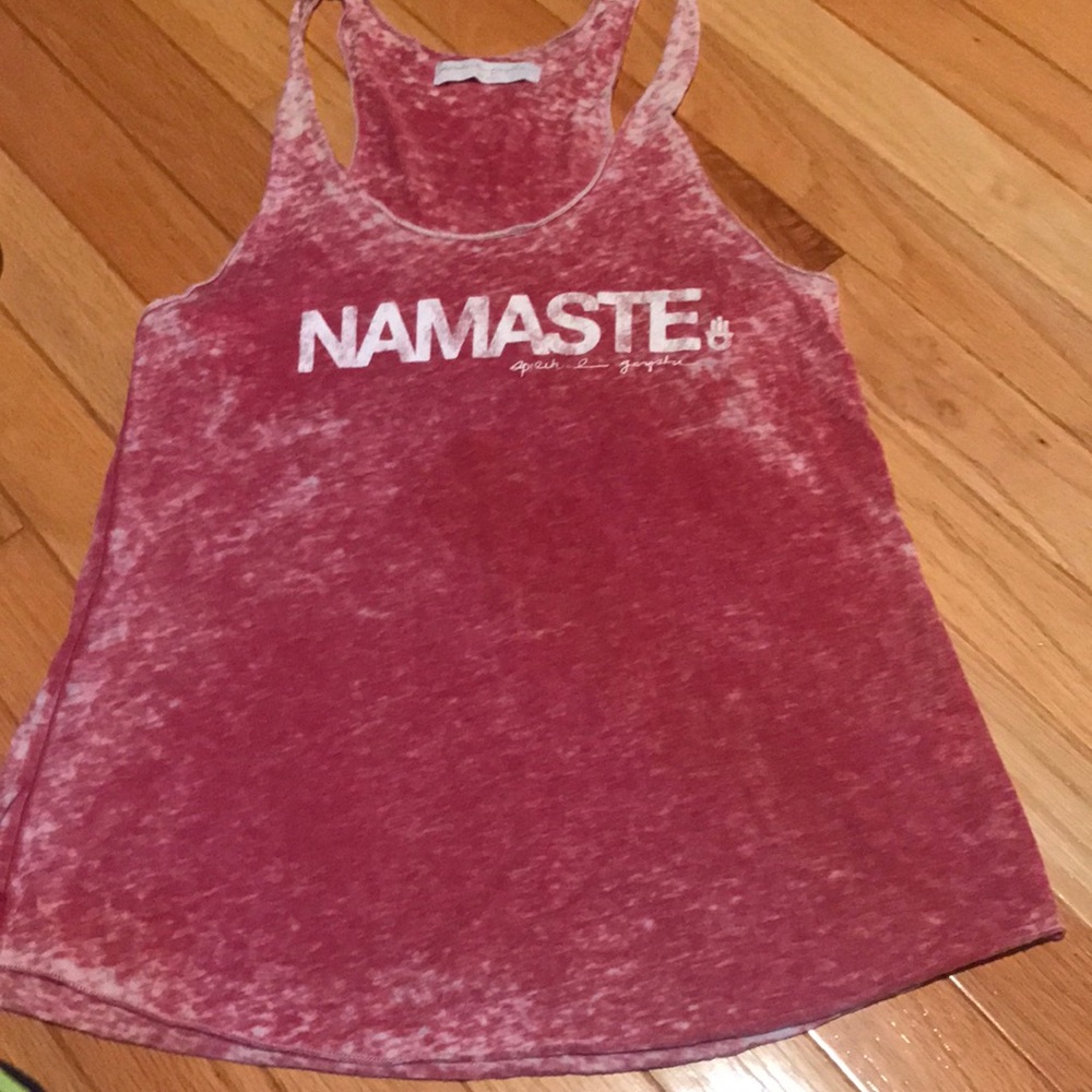 Spiritual gangster namaste muscle tank